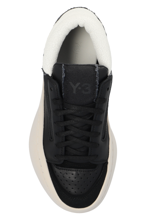 スニーカー Centennial Low Sneakers - Y-3 - Leather - Black Y-3 Centennial Lo Leather Sneakers | Black | FARFETCH